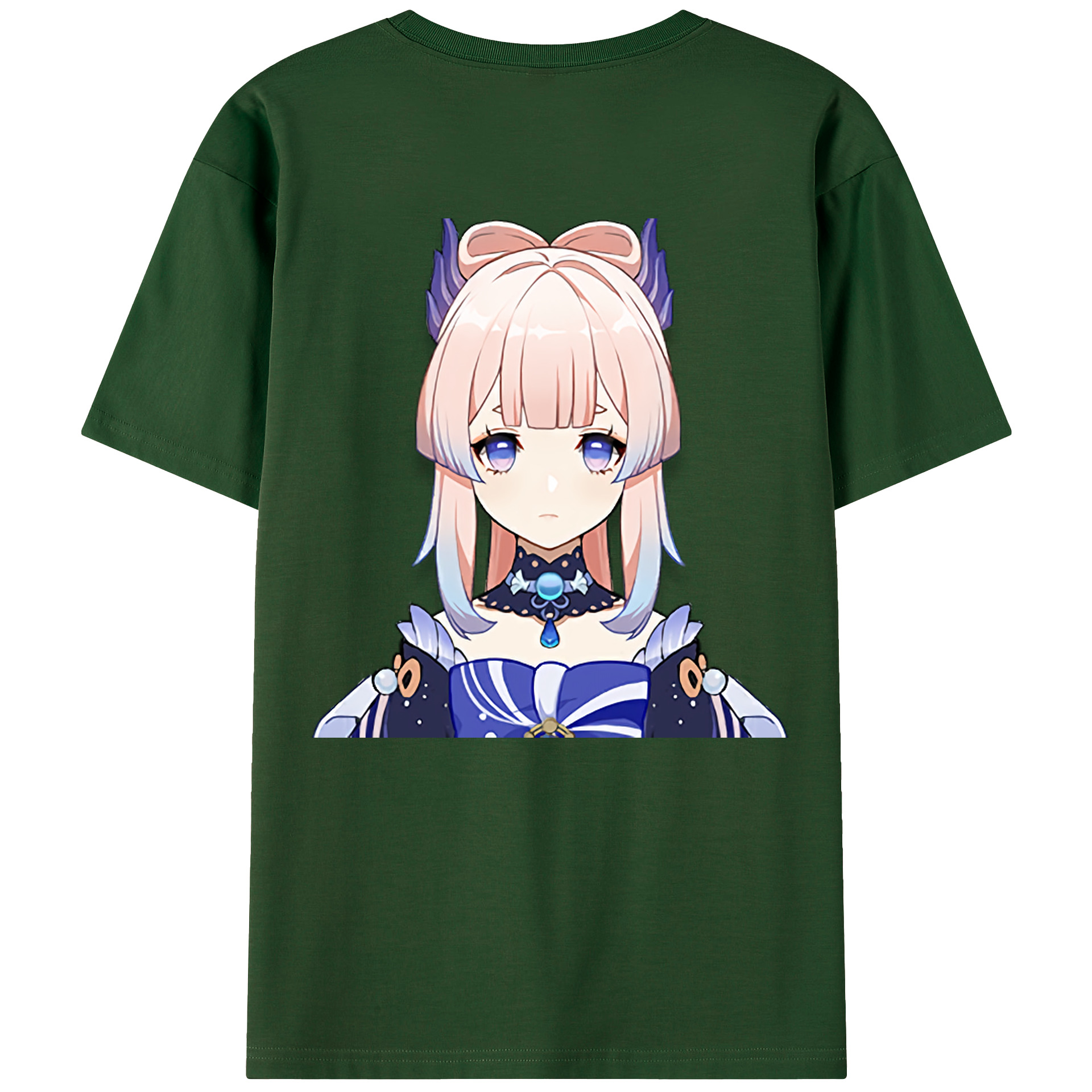 げんし神 珊瑚宮心海 サンゴノミヤ・ココミ genshin Sangonomiya Kokomi 綿100％半袖Tシャツ（背面プリント）